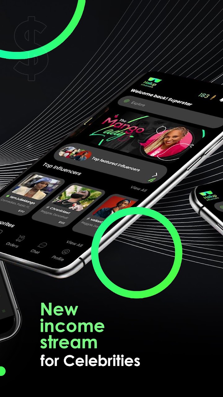 HailUp Influencers app screenshot