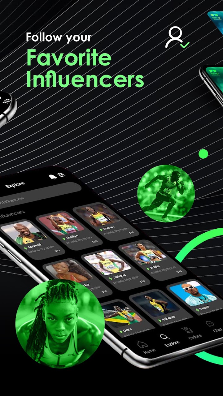 HailUp Influencers app screenshot