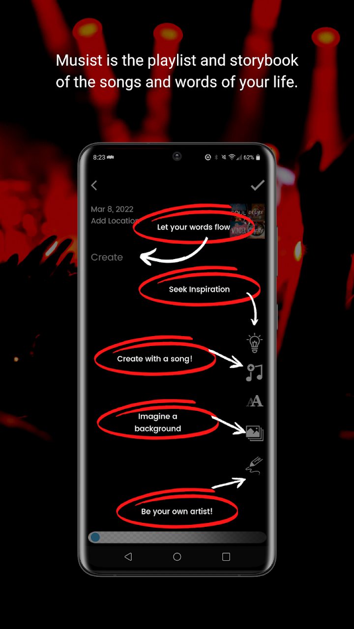 Musist app screenshot